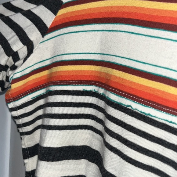 Free People Striped Cold Shoulder Turtleneck - Picture 5 of 5